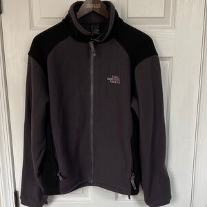 The North Face Black and Dark Gray Fleece Jacket